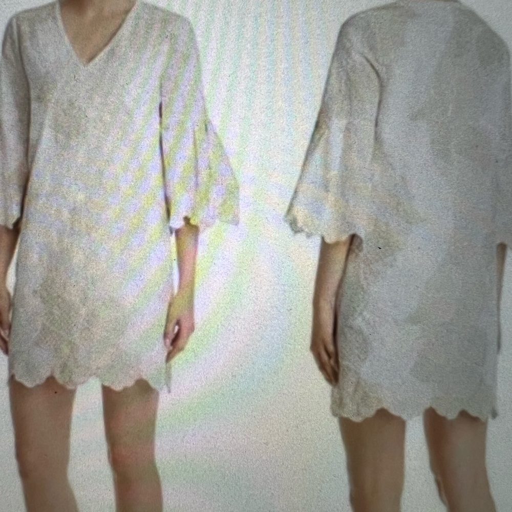 Le Gali embroidered dress in ivory